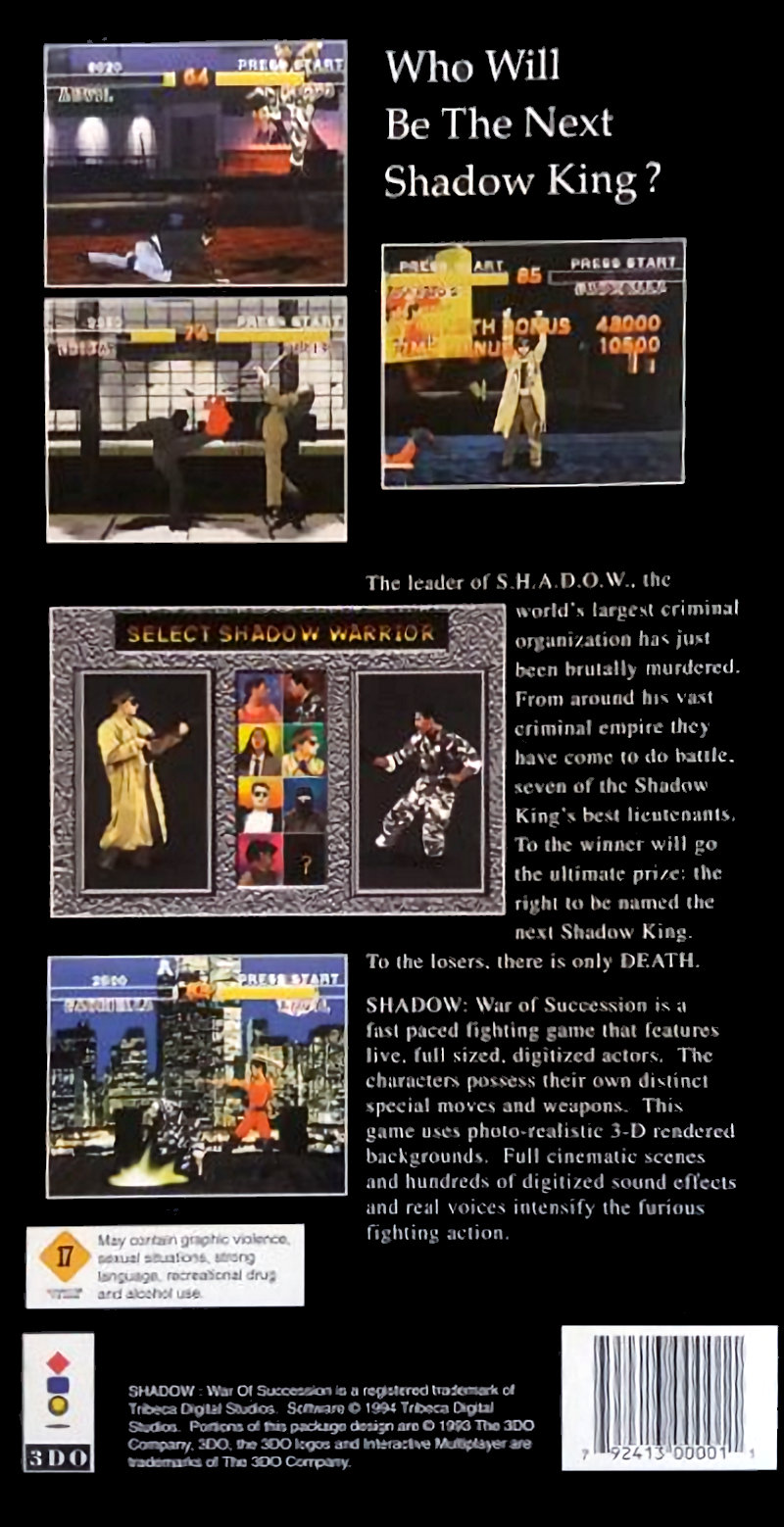 Shadow: War of Succession (3DO) (gamerip) (1994) MP3 - Download